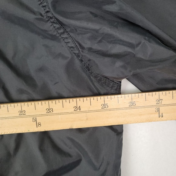 NIKE BLACK FULL ZIP WINDBREAKER LIGHTWEIGHT ATHLETIC JACKET MEN'S LARGE SWOOSH - Picture 15 of 16